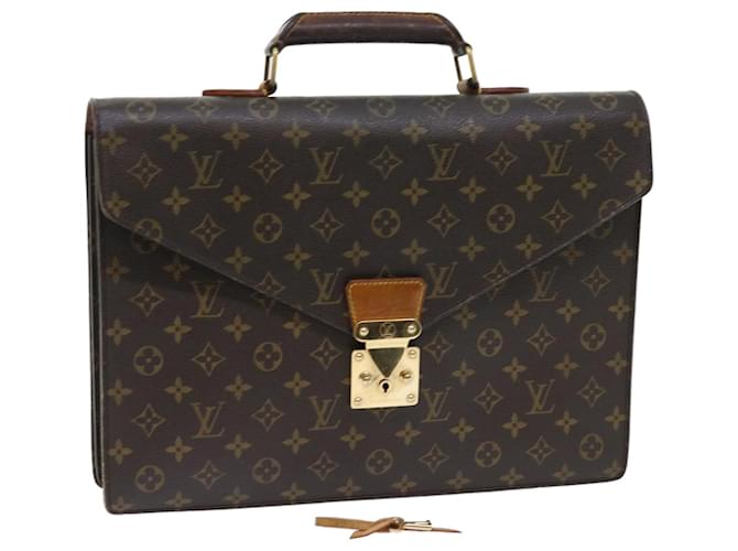 Authentic Louis Vuitton Monogram Business Bag Porte Documents M53338  Briefcase