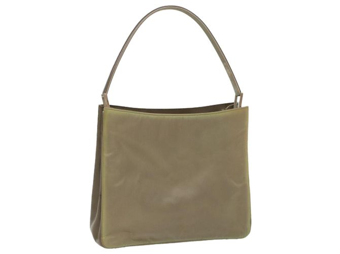 Bolsa de ombro PRADA Nylon Khaki Auth cl771 Caqui