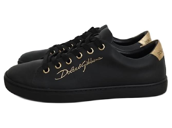 Dolce & Gabbana Sneakers Black Leather  ref.1071411