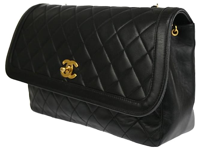 Chanel Diana Black Leather  ref.1071498