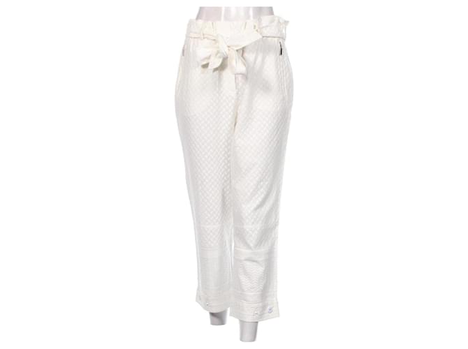 Autre Marque Un pantalon, leggings Coton Blanc  ref.1071622