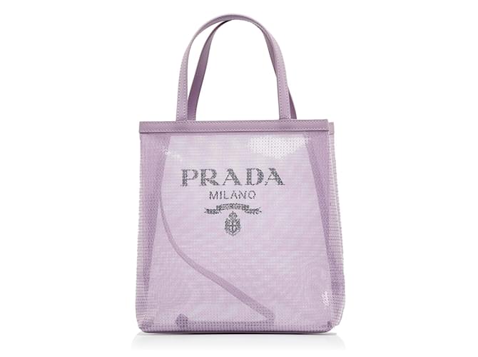 Tote PRADA Sac cabas de sport Nylon Argent Rouge Auth bs9019 Argenté  ref.1107147 - Joli Closet