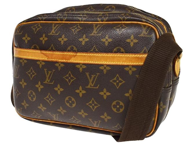 Louis Vuitton Reporter PM Brown Cloth  ref.1071709