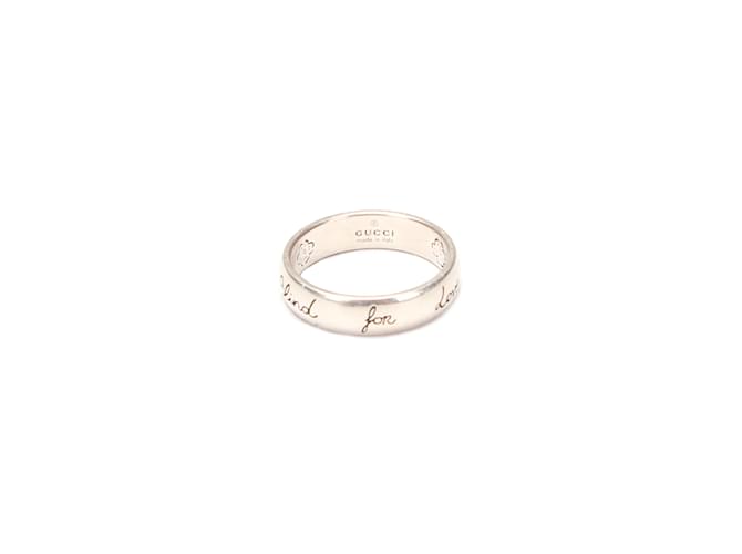 Anillo Gucci Blind For Love Anillo de metal en buen estado Plata  ref.1071832