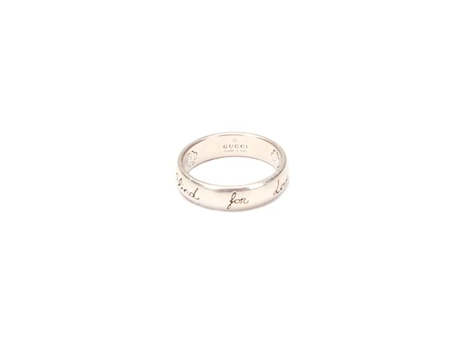 Gucci Blind for Love Ring Silvery Metal  ref.1071832