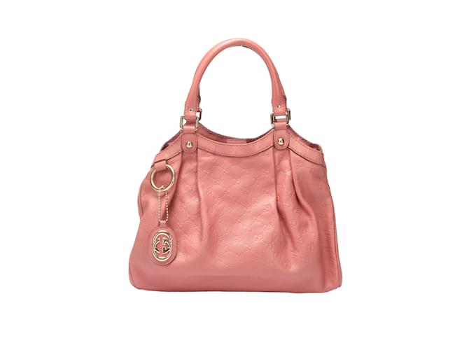 Guccissima Sukey Handtasche aus Leder 211944 Pink  ref.1071842