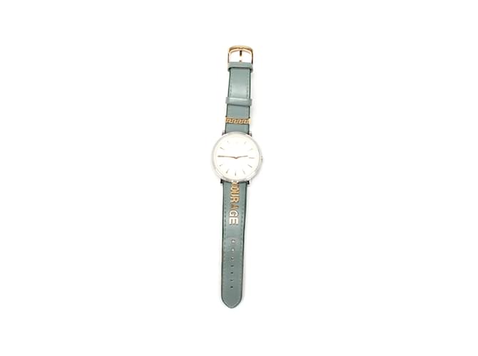 Versace Reloj de pulsera de cuarzo V-Circle Courage Plata Acero Metal  ref.1071854