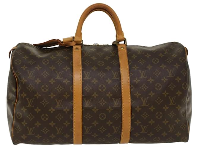 Louis Vuitton Keepall 45 Brown Cloth  ref.1071938