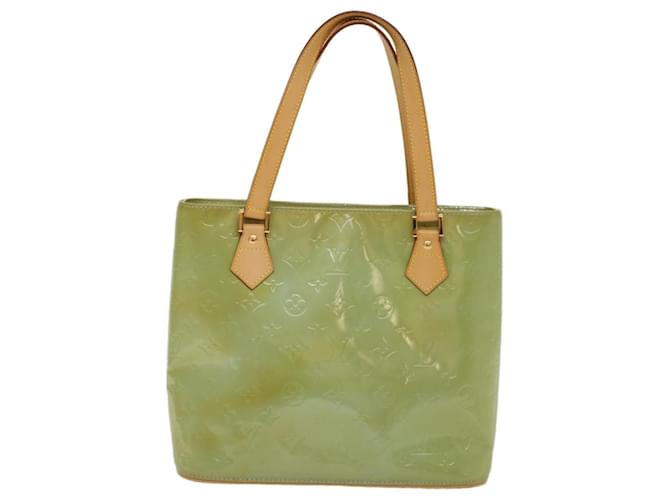 Twist Louis Vuitton Houston Green Patent leather  ref.1071977