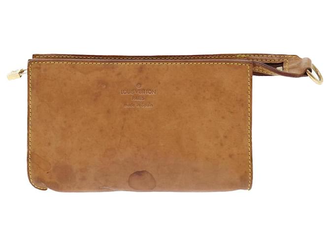Louis Vuitton Trousse pochette Beige Leather  ref.1071989