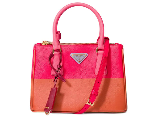 Saffiano PRADA Galleria Tasche aus mehrfarbigem Leder - 101477 Mehrfarben  ref.1072408