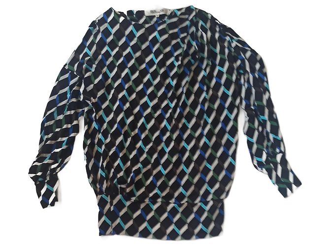 Top Diane Von Furstenberg de viscosa corte amplio Multicolor