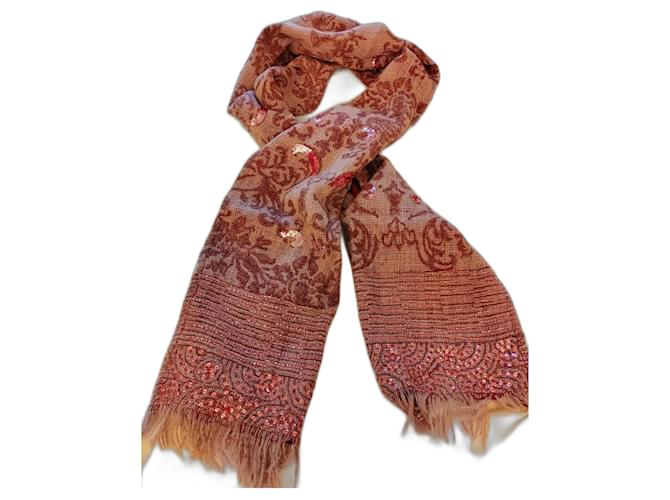 Antik Batik Scarves Dark red Wool  ref.1072543