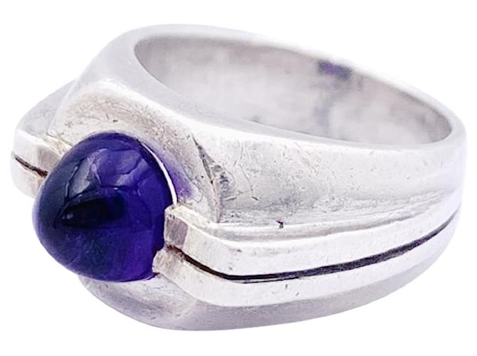 Autre Marque Ring attributed to Boivin, silver and amethyst  ref.1072554