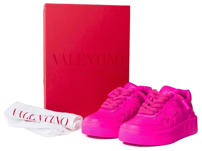 VALENTINO GARAVANI Shoe in Pink Leather - 101478  ref.1072570