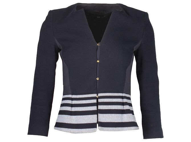 Blazer Boss Hugo Boss Jeisina in cotone blu navy