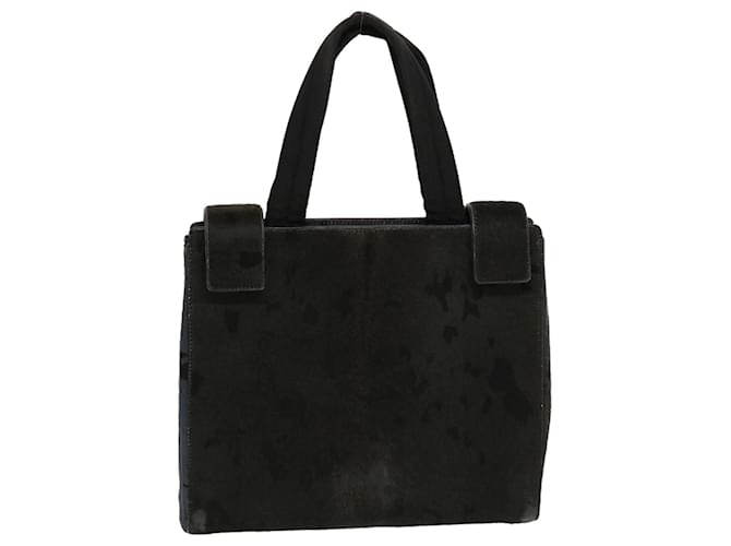 PRADA Hand Bag Harako leather Black Auth bs5268 Pony-style calfskin  ref.1072997
