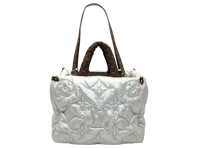 Louis Vuitton Silver Pillow OnTheGo GM Tote Bag Silvery Metallic  ref.1073022