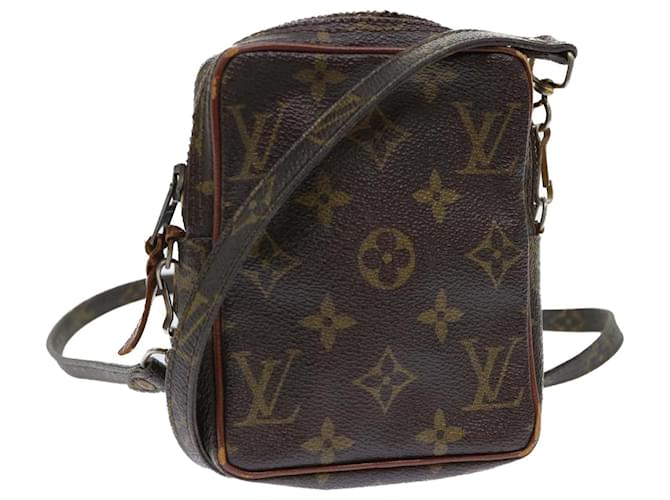 LOUIS VUITTON Monogram Mini Danube Shoulder Bag M45268 LV Auth ar10036b Brown Cloth  ref.1073206