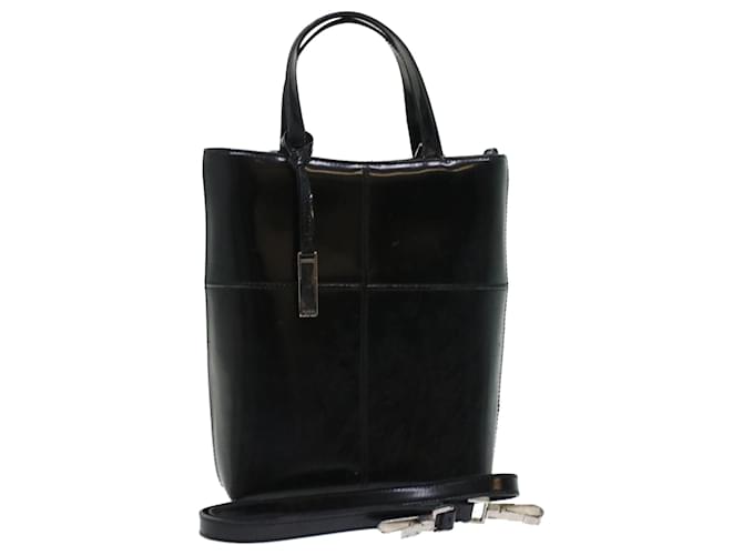 GUCCI Hand Bag Patent leather 2way Shoulder Bag Black 000-2113-0553 Auth ar9686b  ref.1073240