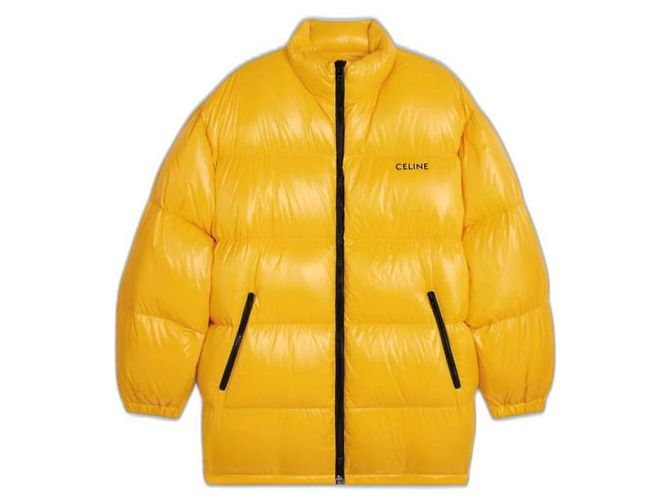 Céline Celine Short Down Jacket Yellow