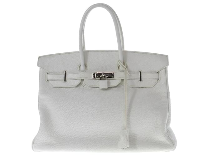 Hermès Birkin 35 White Leather  ref.1073527