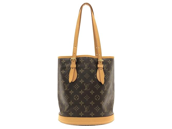 Louis Vuitton Bucket PM Brown Cloth  ref.1073583