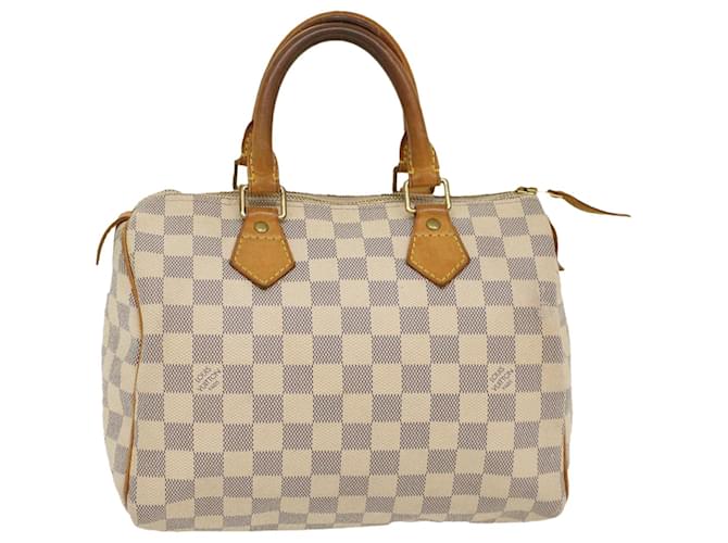 Louis Vuitton Damier Azur Speedy 25 Hand Bag N41534 LV Auth 50040 Multiple colors Cloth  ref.1073958