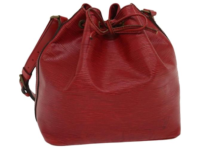 LOUIS VUITTON Epi Petit Noe Shoulder Bag Red M44107 LV Auth pt2470 Leather  ref.1073967