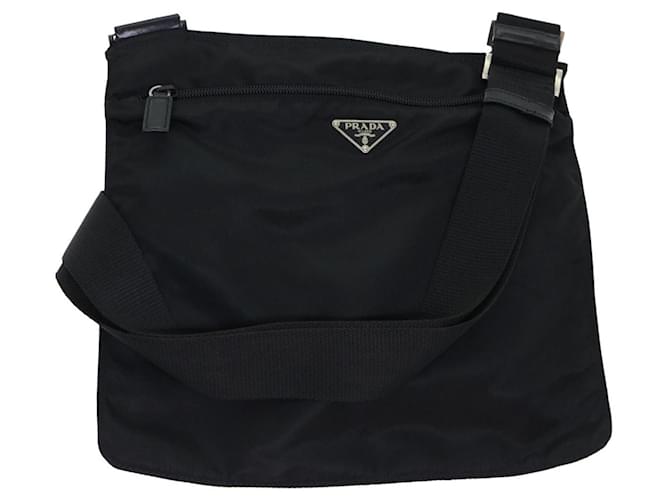 PRADA Shoulder Bag Nylon Black Auth am4831  ref.1074010