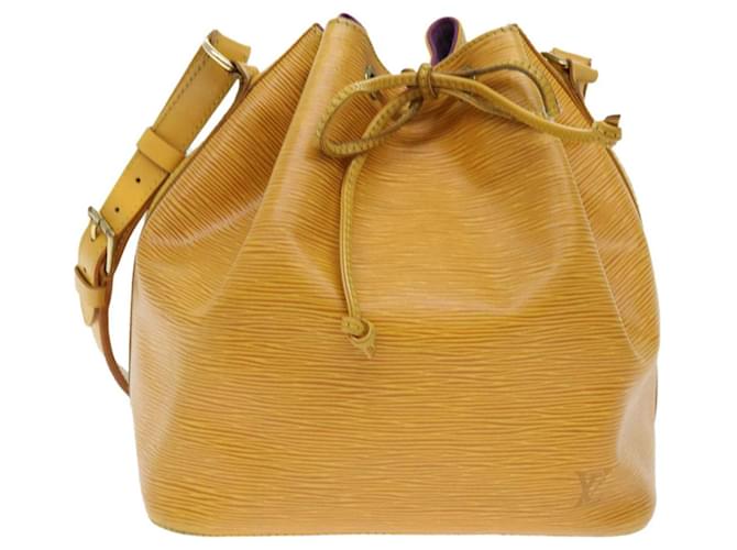 LOUIS VUITTON Epi Petit Noe Shoulder Bag Tassili Yellow M44109 LV Auth ep1375 Leather  ref.1074142