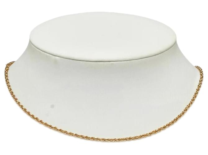 Dior collier de chaîne Métal Doré  ref.1074185