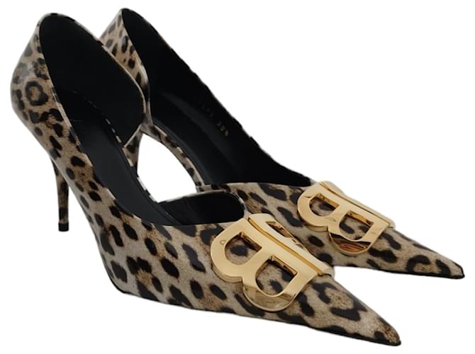 Balenciaga pumps in leopard print patent leather Multiple colors  ref.1074236