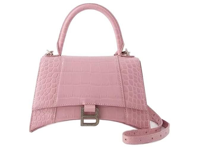 Day Balenciaga Hourglass Pink Leather  ref.1074381