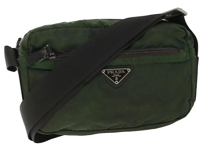 PRADA Shoulder Bag Nylon Khaki Auth ar10135b  ref.1074566