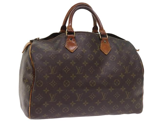 Louis Vuitton Monogram Speedy 35 Hand Bag M41524 LV Auth am4992 Cloth  ref.1074567