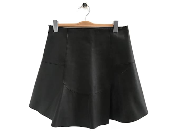 CARVEN  Skirts T.International L Leather Black  ref.1074737