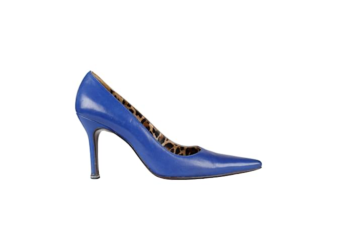 Escarpins à bout pointu Dolce & Gabbana Cuir Bleu  ref.1074926