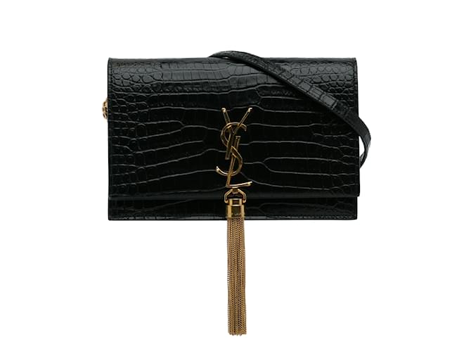 SAINT LAURENT Sacs à mainCuir Noir  ref.1074955