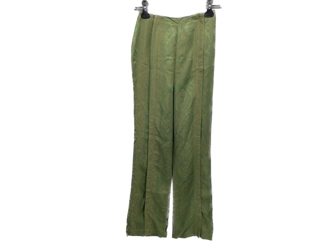 ACNE STUDIOS  Trousers T.fr 34 Viscose Green  ref.1075175