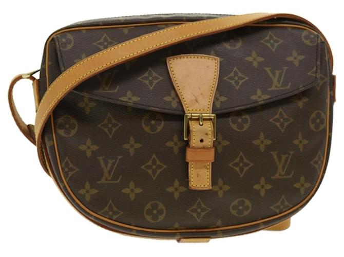LOUIS VUITTON Monogram Jeune Fille GM Shoulder Bag Vintage M51225 LV am2750g Brown Cloth  ref.1075268