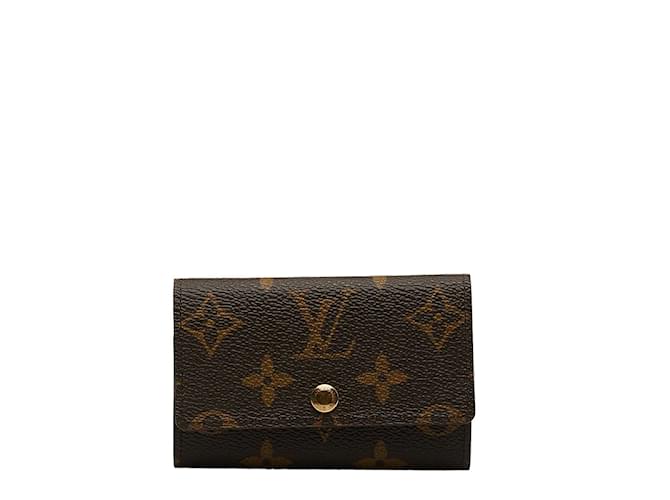 Louis Vuitton Monogramm-Multikel 6 Schlüsselhalter M62630 Braun Leinwand  ref.1075300
