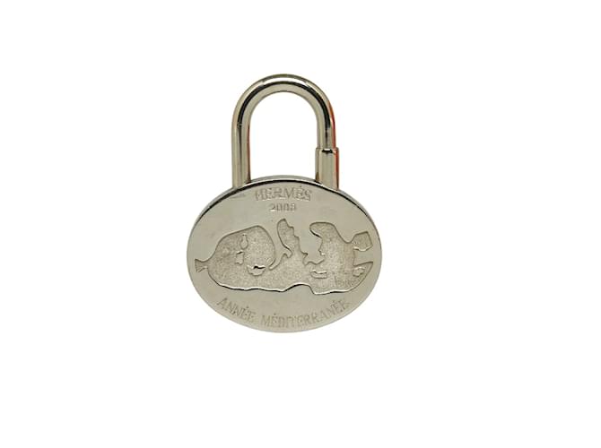 Hermès Bijou de sac Annee Méditerranée Cadena Argent Métal Argenté  ref.1075308