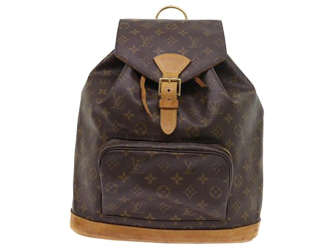 Louis Vuitton Montsouris GM Brown Cloth  ref.1075467