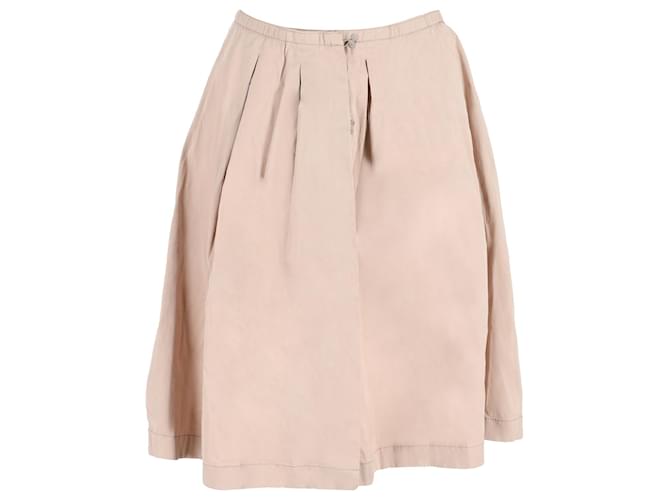 Miu Miu A-Line Skirt in Beige Cotton  ref.1075660
