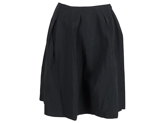 Miu Miu A-Line Skirt in Black Cotton  ref.1075663