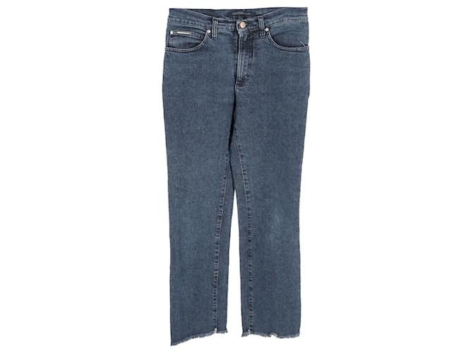Valentino Boyfriend Jeans in Blue Denim Cotton  ref.1075668