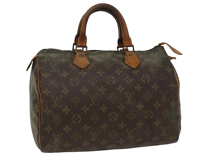 Louis Vuitton Monogram Speedy 30 Hand Bag M41526 LV Auth bs8142 Cloth  ref.1076142