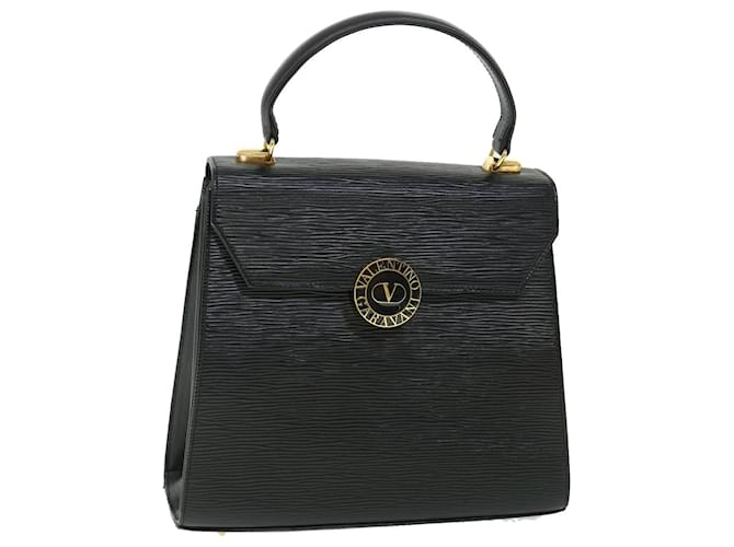 VALENTINO Hand Bag Leather Black Auth ar10276  ref.1076173