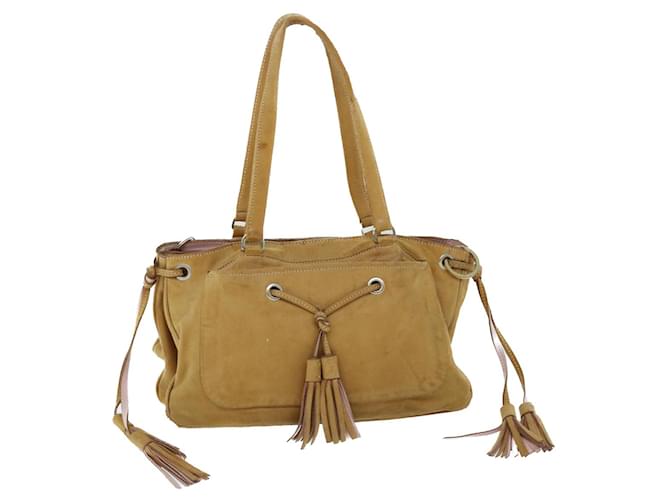 PRADA Shoulder Bag Leather Brown Auth bs8304  ref.1076186